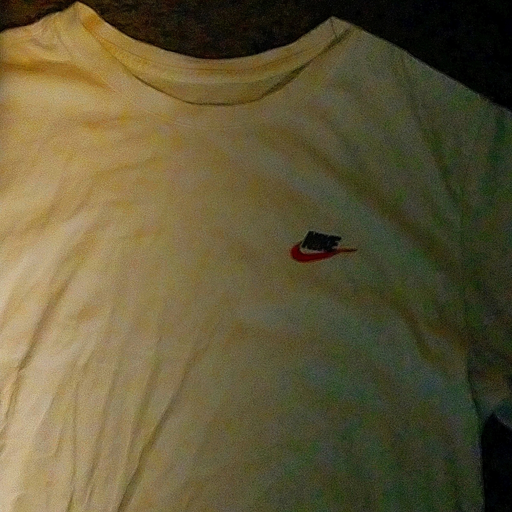 Red and white Nike T